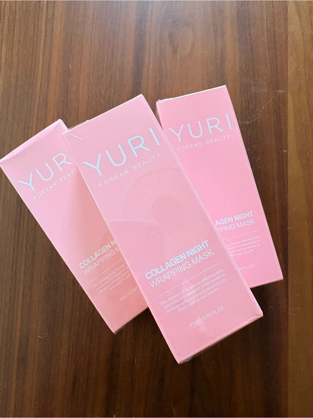 3 YURI Collagen Night Wrapping Masks